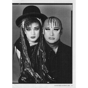 Boy George Magazine Print Ad Art Pinup  For Framing 1980s Music Wall Decor Photo